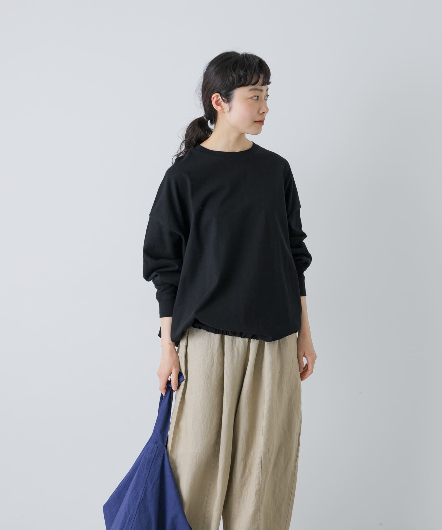 かぐれ「コットンドロストヘムカットソー」|Tシャツ・カットソー|