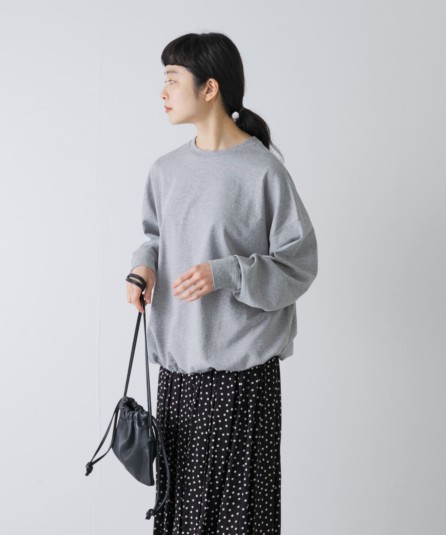 かぐれ「コットンドロストヘムカットソー」|Tシャツ・カットソー|