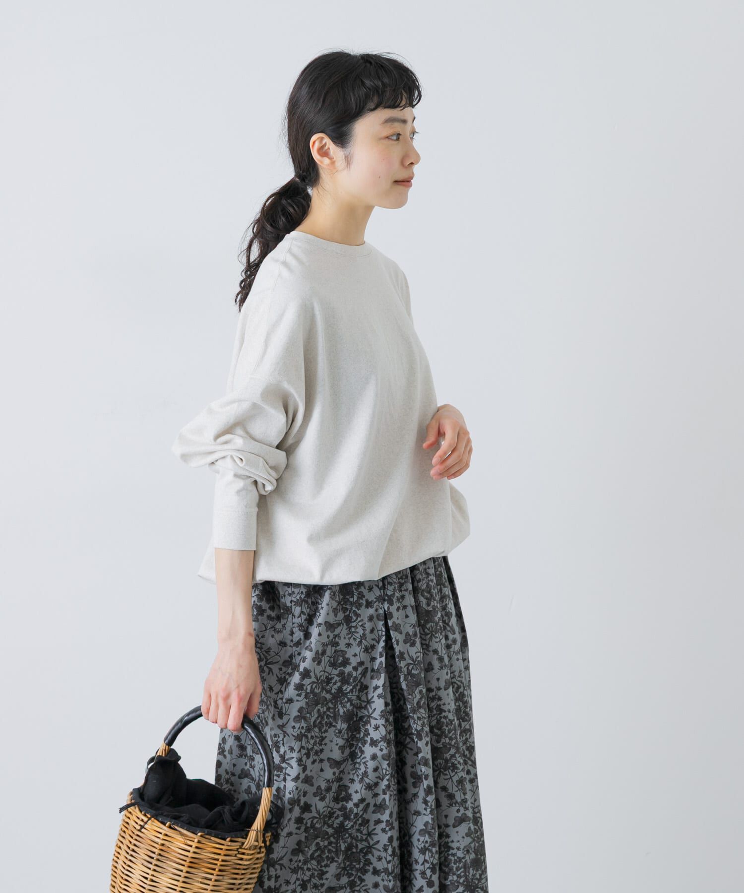かぐれ「コットンドロストヘムカットソー」|Tシャツ・カットソー|