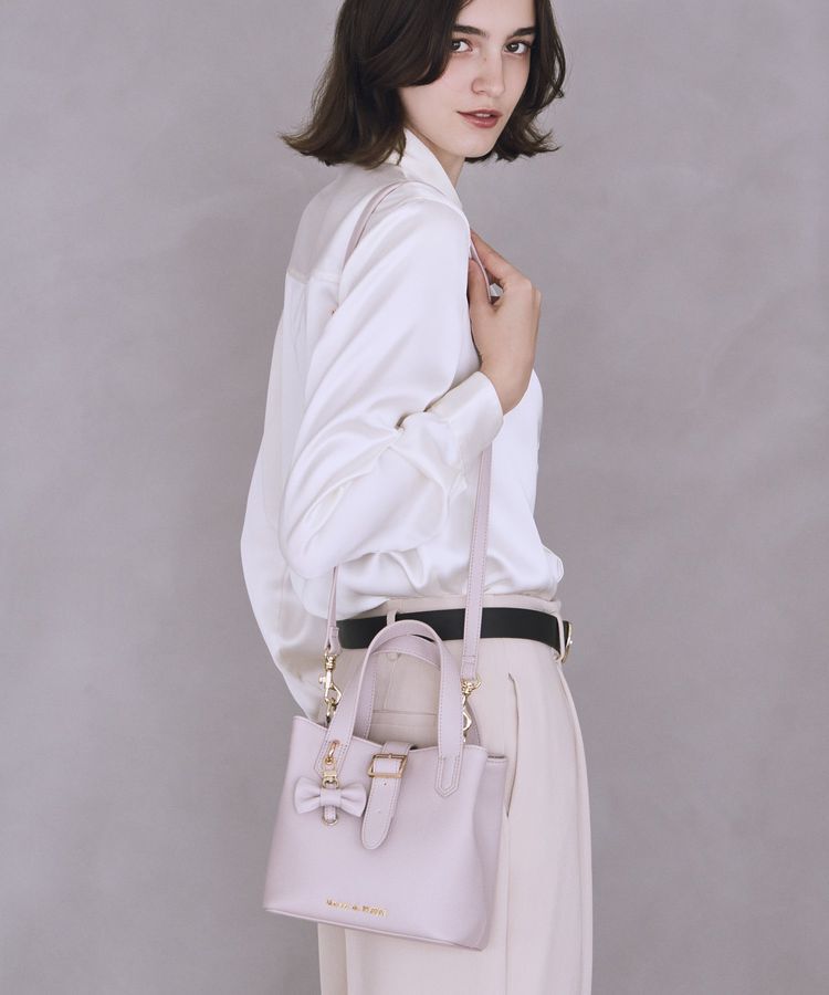Maison de FLEUR「【2Way】ベルト付きバケットバッグ」|ハンドバッグ|