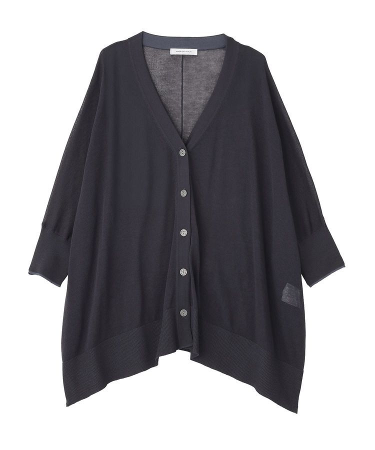 AMERICAN HOLIC「【接触冷感】ポンチョニットカーディガン」|カーディガン|Charcoal Gray