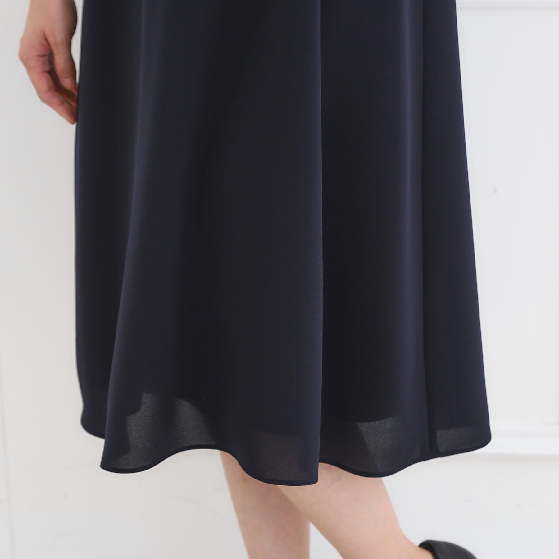 Reflect「【SS-4Lサイズ／付属リボン】スリーブデザインジョーゼットワンピース」|ワンピース|