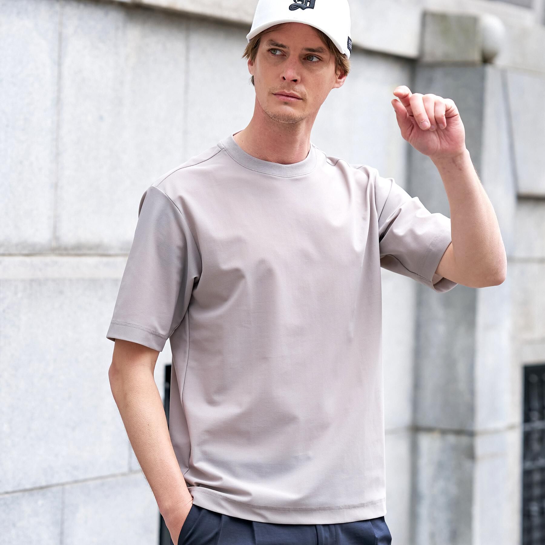 DRESSTERIOR「【接触冷感/UVカット/ウォッシャブル】AIRTOOL クルーネックTシャツ」|Tシャツ・カットソー|