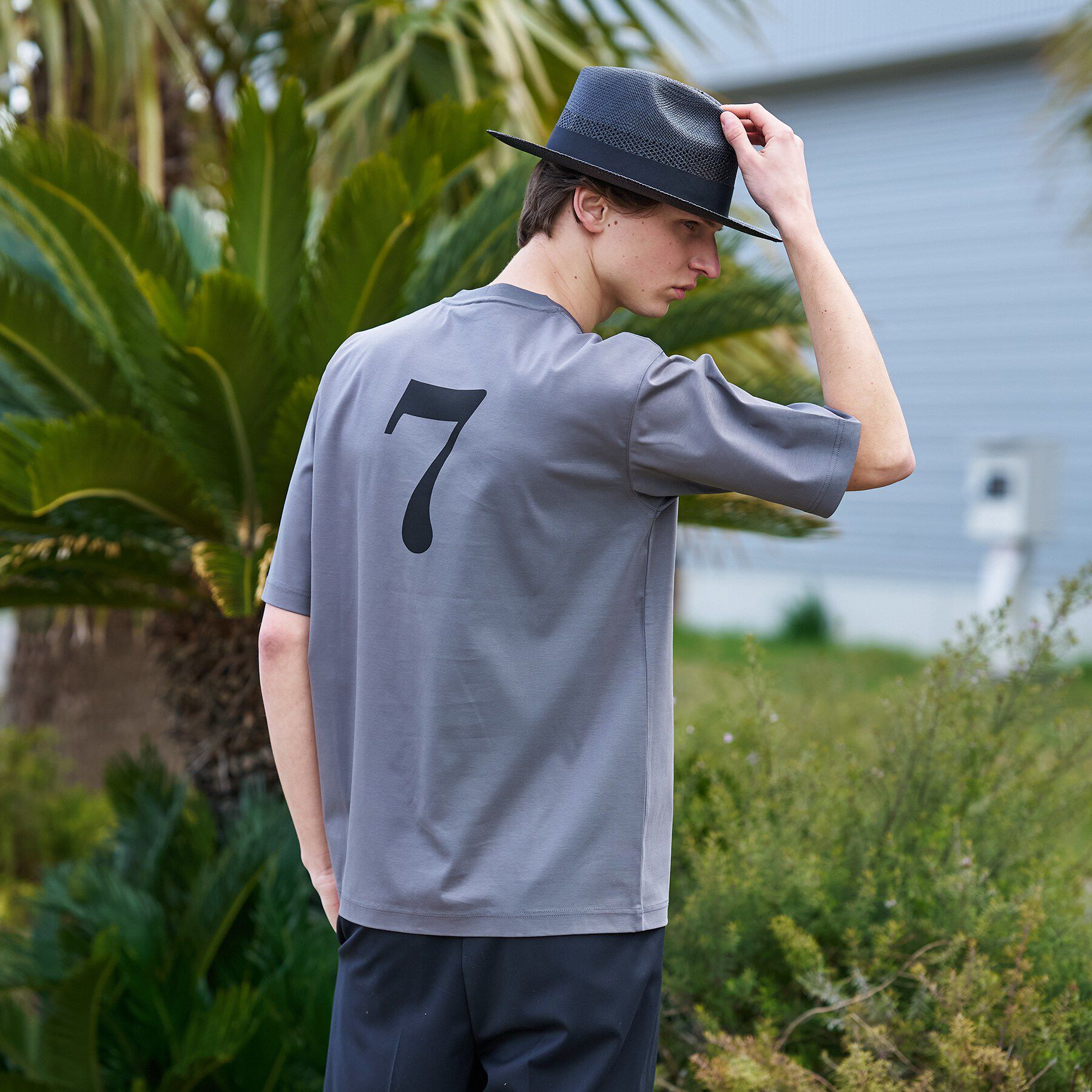 TAKEO KIKUCHI「【BOWLER HAT LABEL】アイスクリアコットン ラッキーセブン 半袖Tシャツ」|Tシャツ・カットソー|
