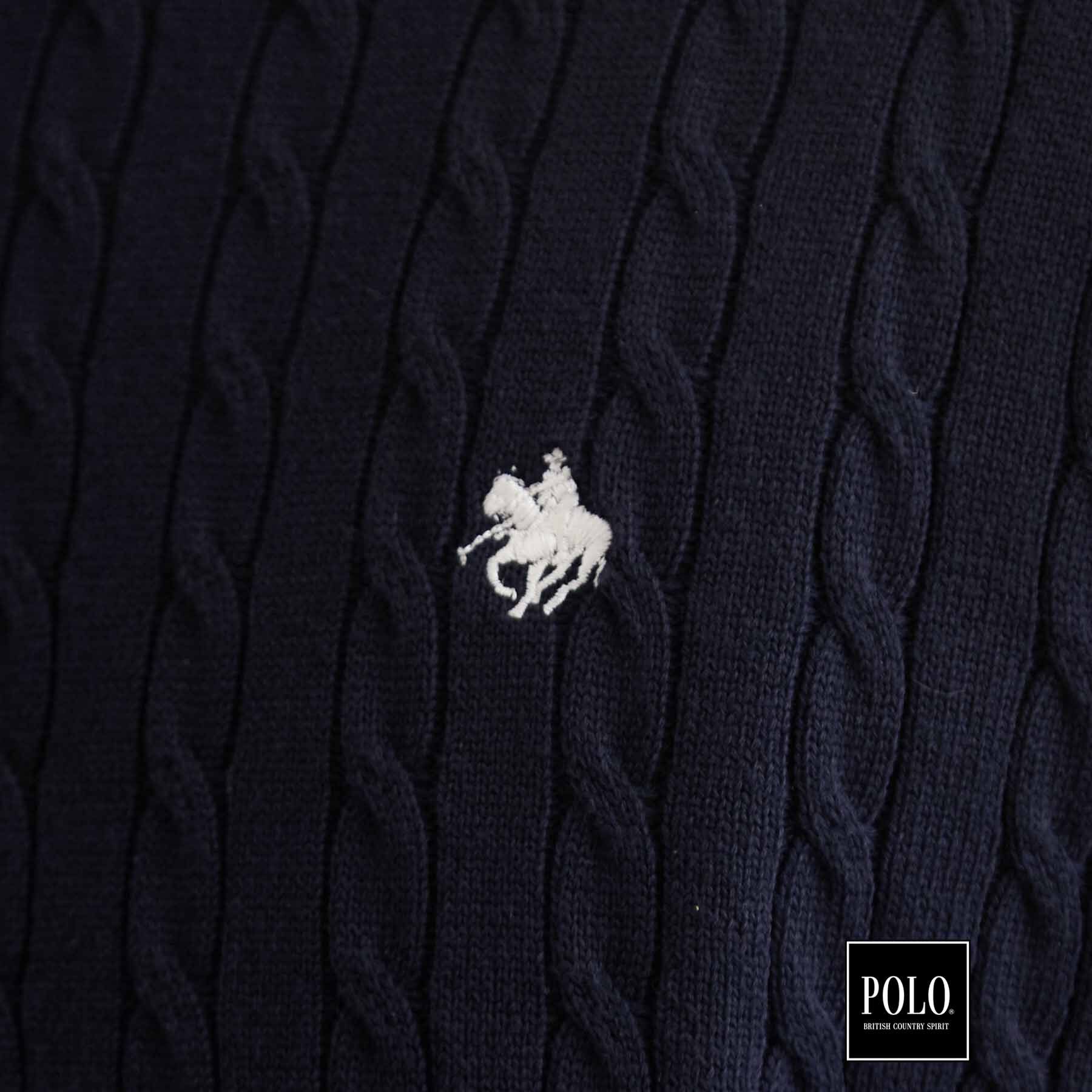 THE SHOP TK「POLO BCS/ケーブルニットポロ」|ニット・セーター|