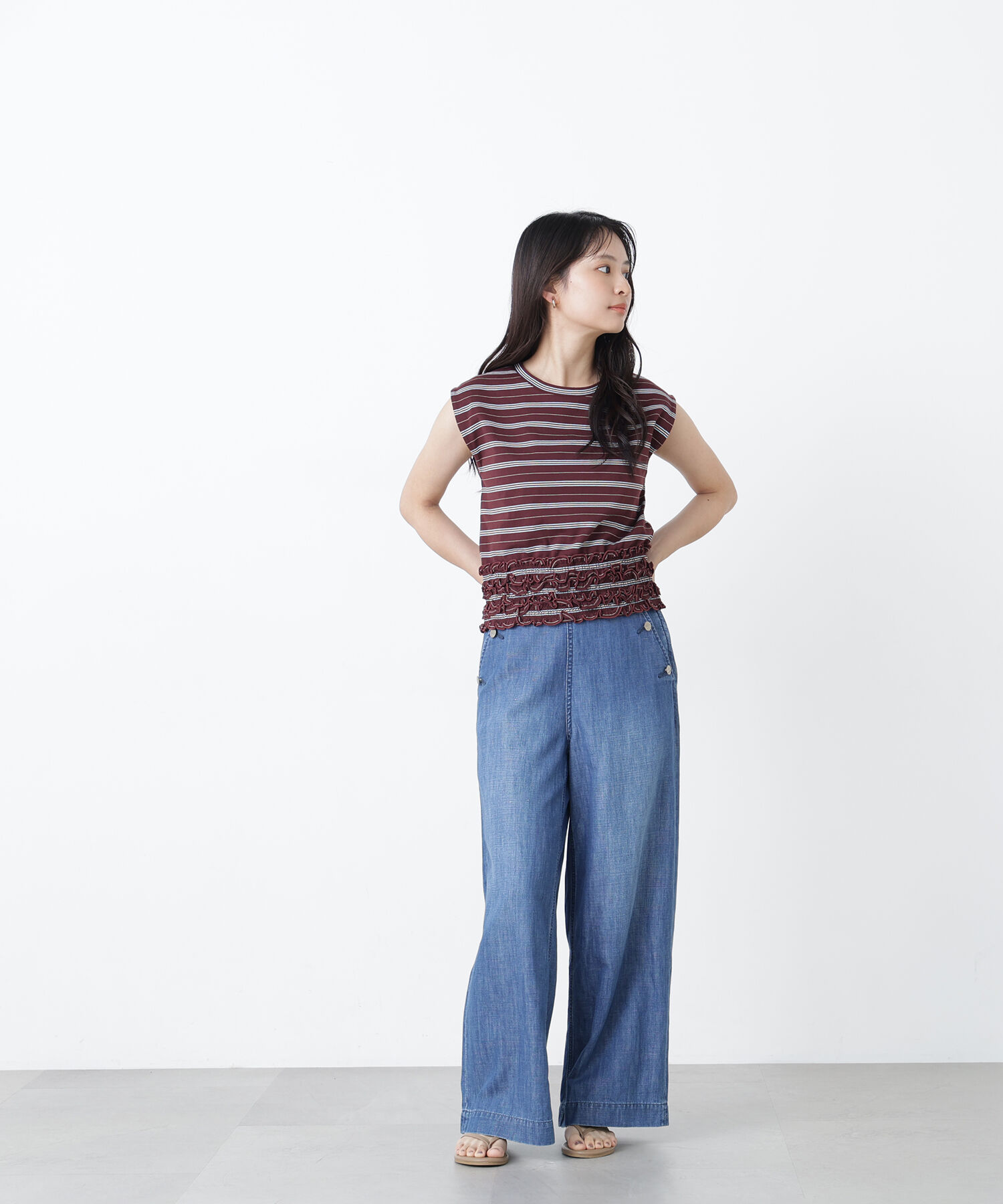  「〈N.〉ランダムボーダトップス」|Tシャツ・カットソー|
