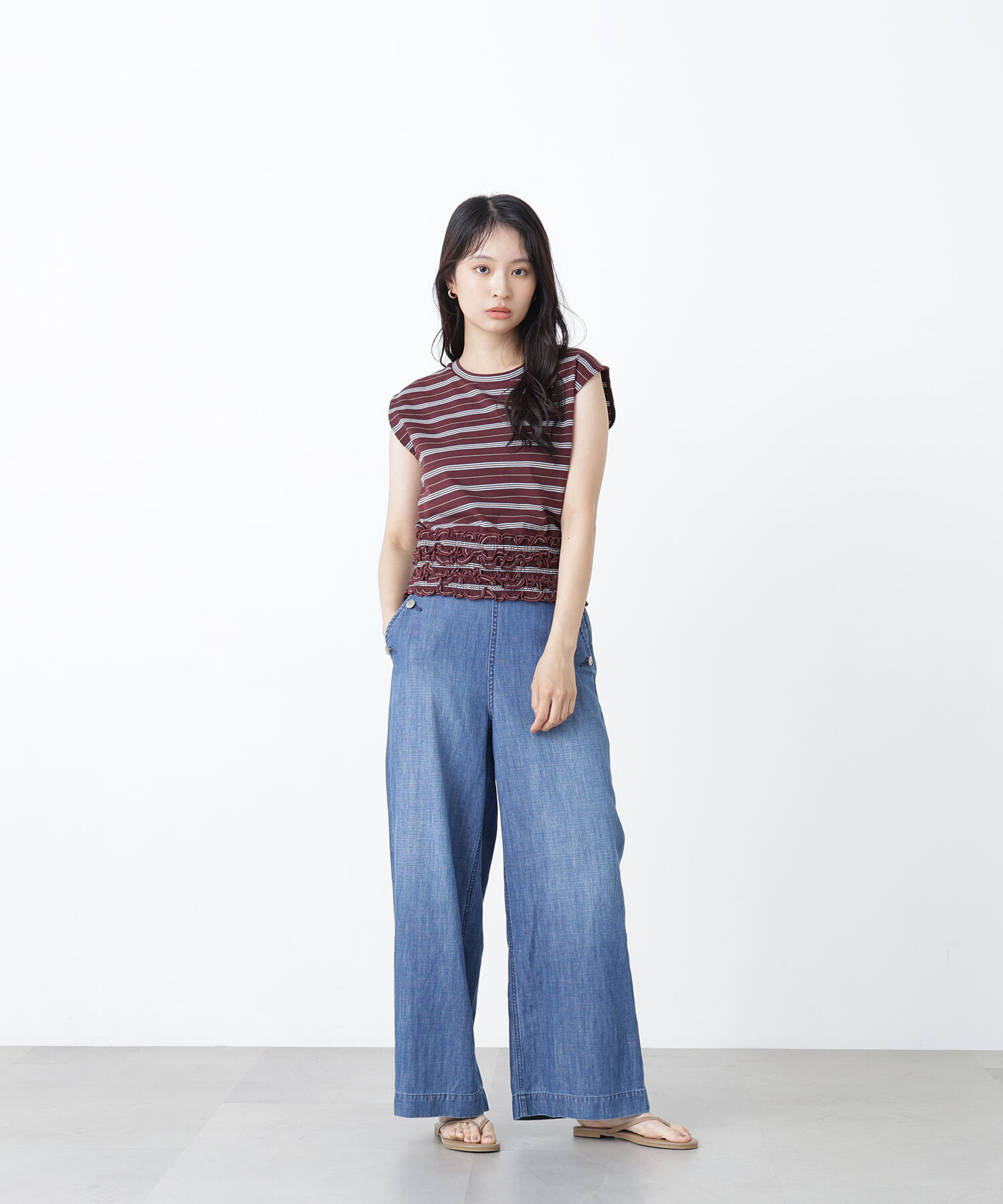  「〈N.〉ランダムボーダトップス」|Tシャツ・カットソー|