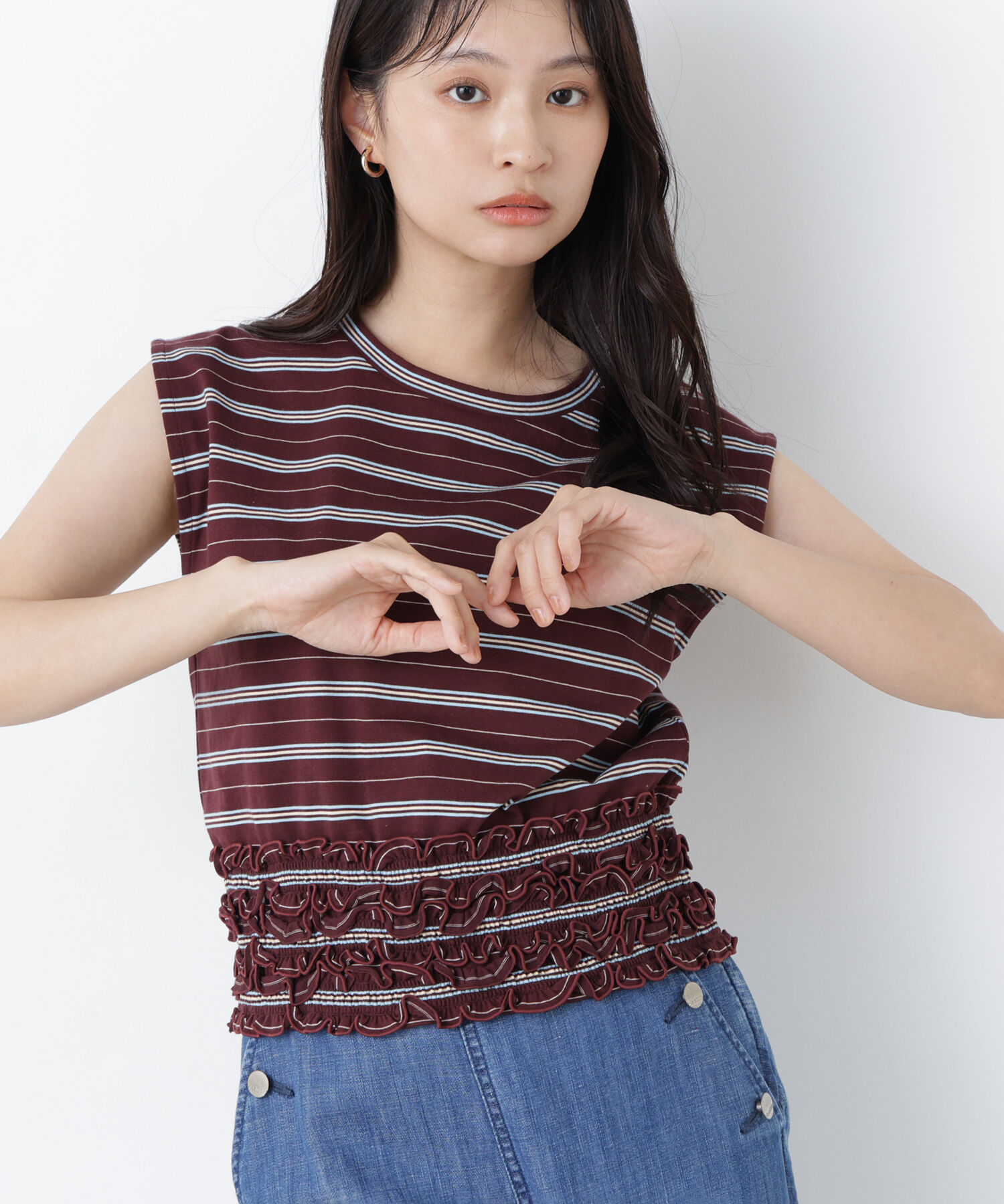  「〈N.〉ランダムボーダトップス」|Tシャツ・カットソー|