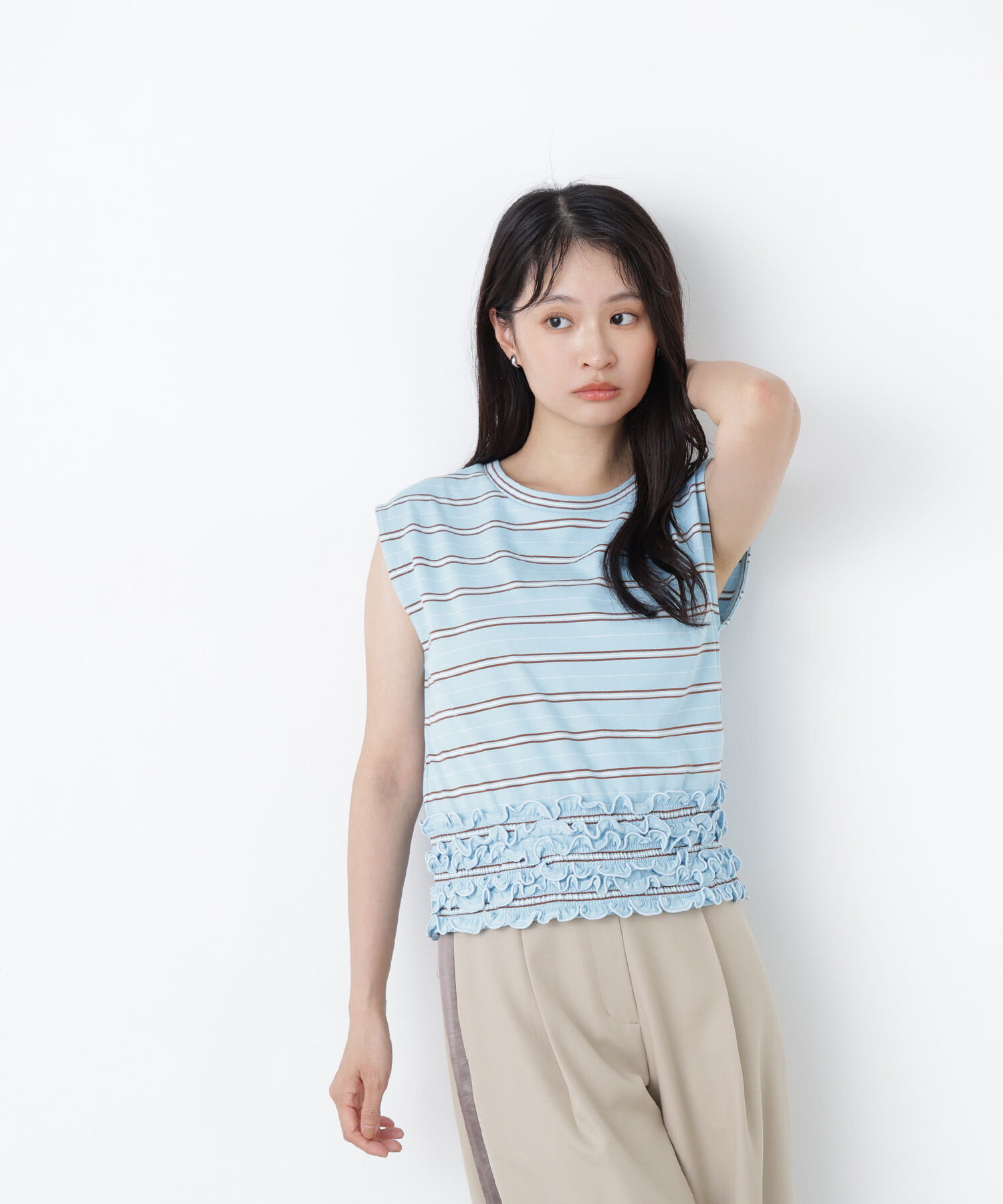  「〈N.〉ランダムボーダトップス」|Tシャツ・カットソー|