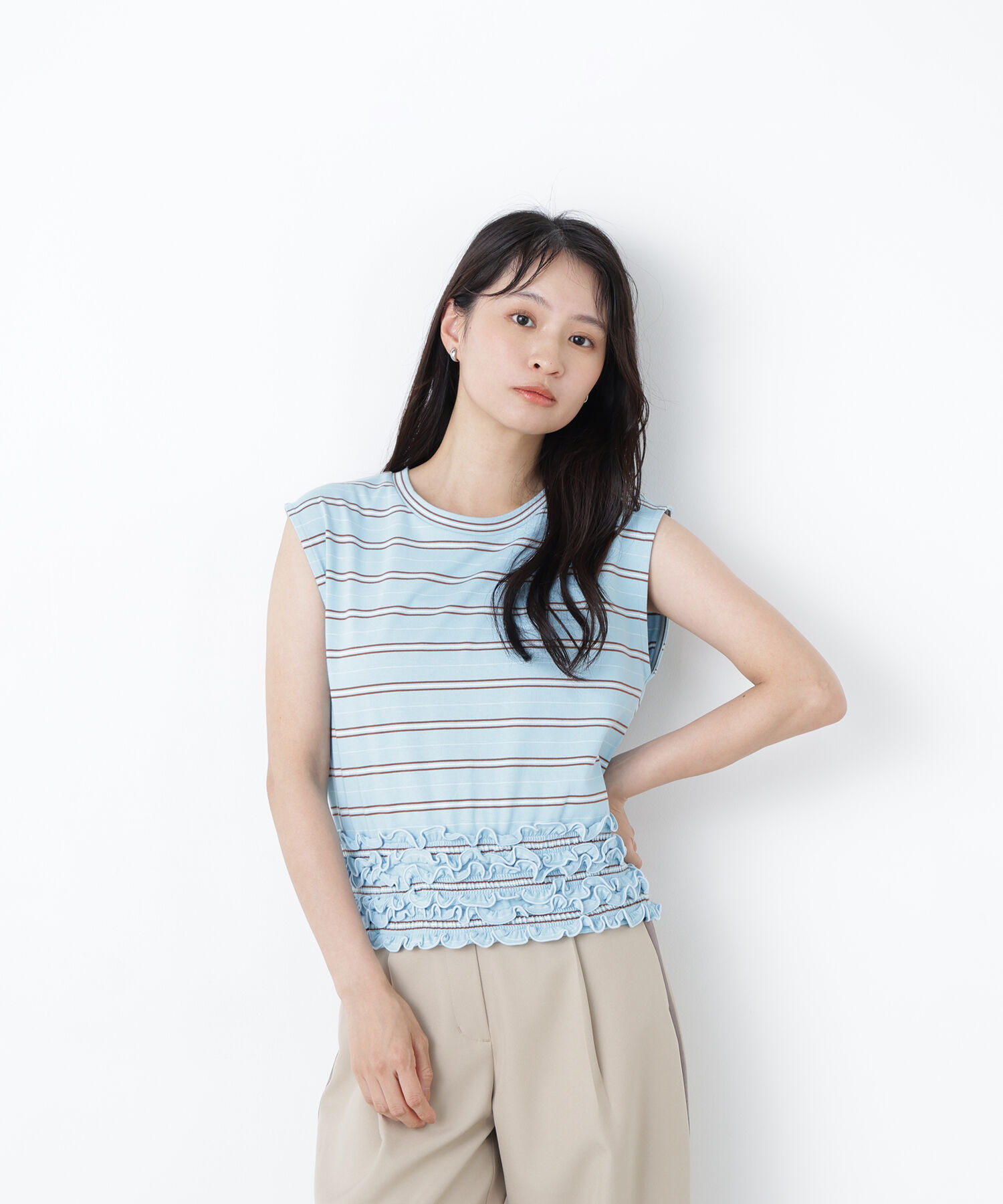  「〈N.〉ランダムボーダトップス」|Tシャツ・カットソー|