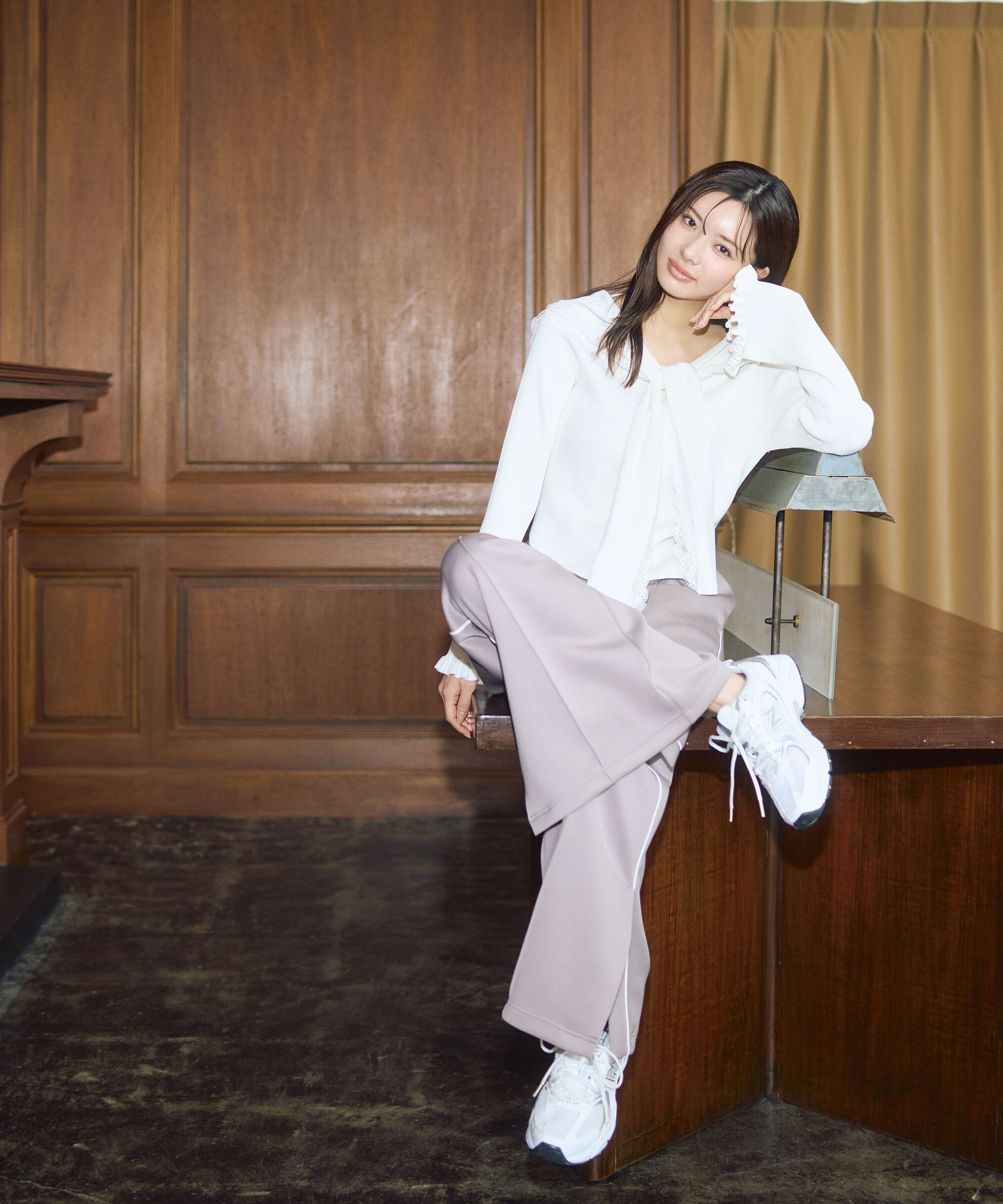 PROPORTION BODY DRESSING「＜新津のんさんコラボ＞〈a/mie〉トラックパンツ 26SS」|その他|