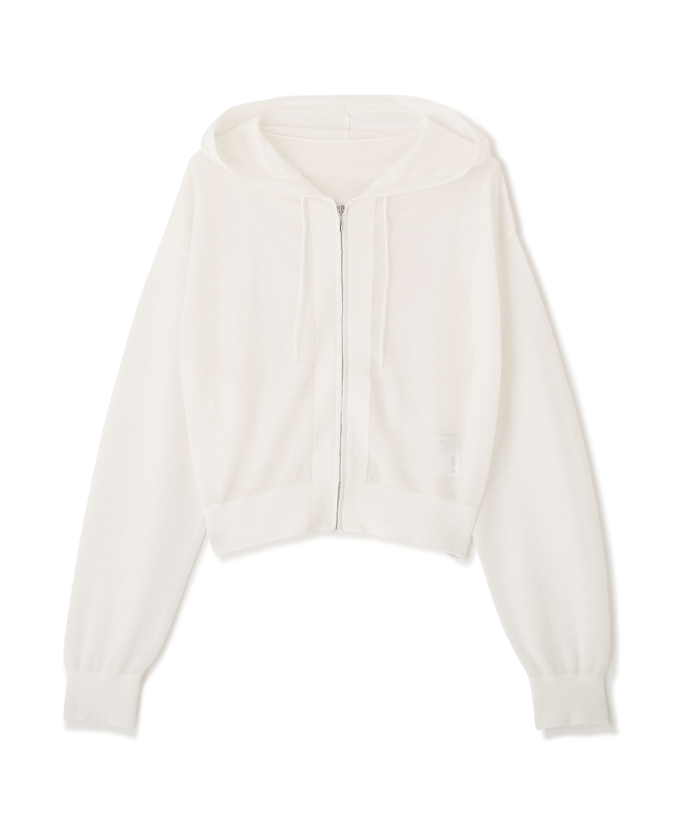 PROPORTION BODY DRESSING「〈a/mie〉シアーニットパーカー」|ニット・セーター|