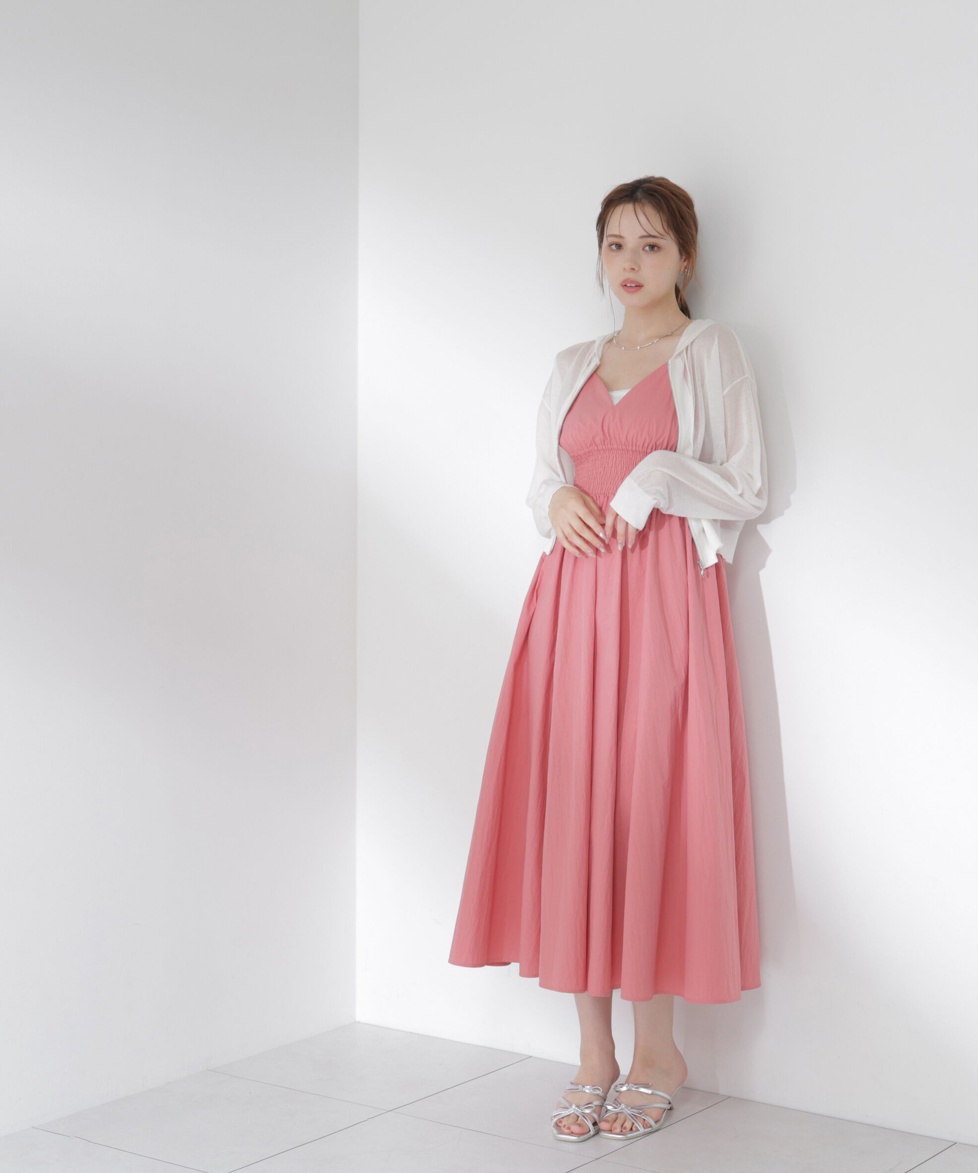 PROPORTION BODY DRESSING「〈a/mie〉シアーニットパーカー」|ニット・セーター|