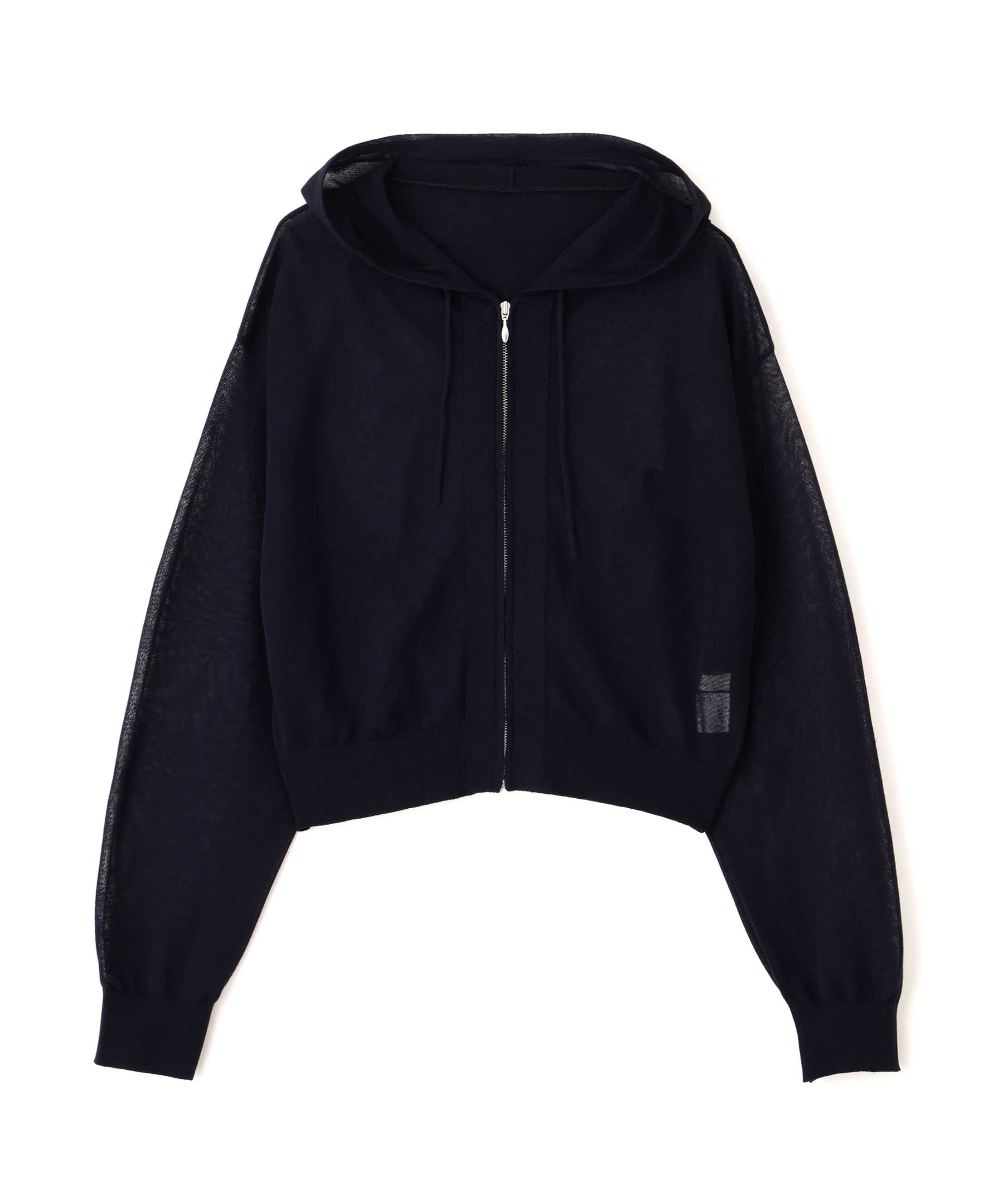 PROPORTION BODY DRESSING「〈a/mie〉シアーニットパーカー」|ニット・セーター|