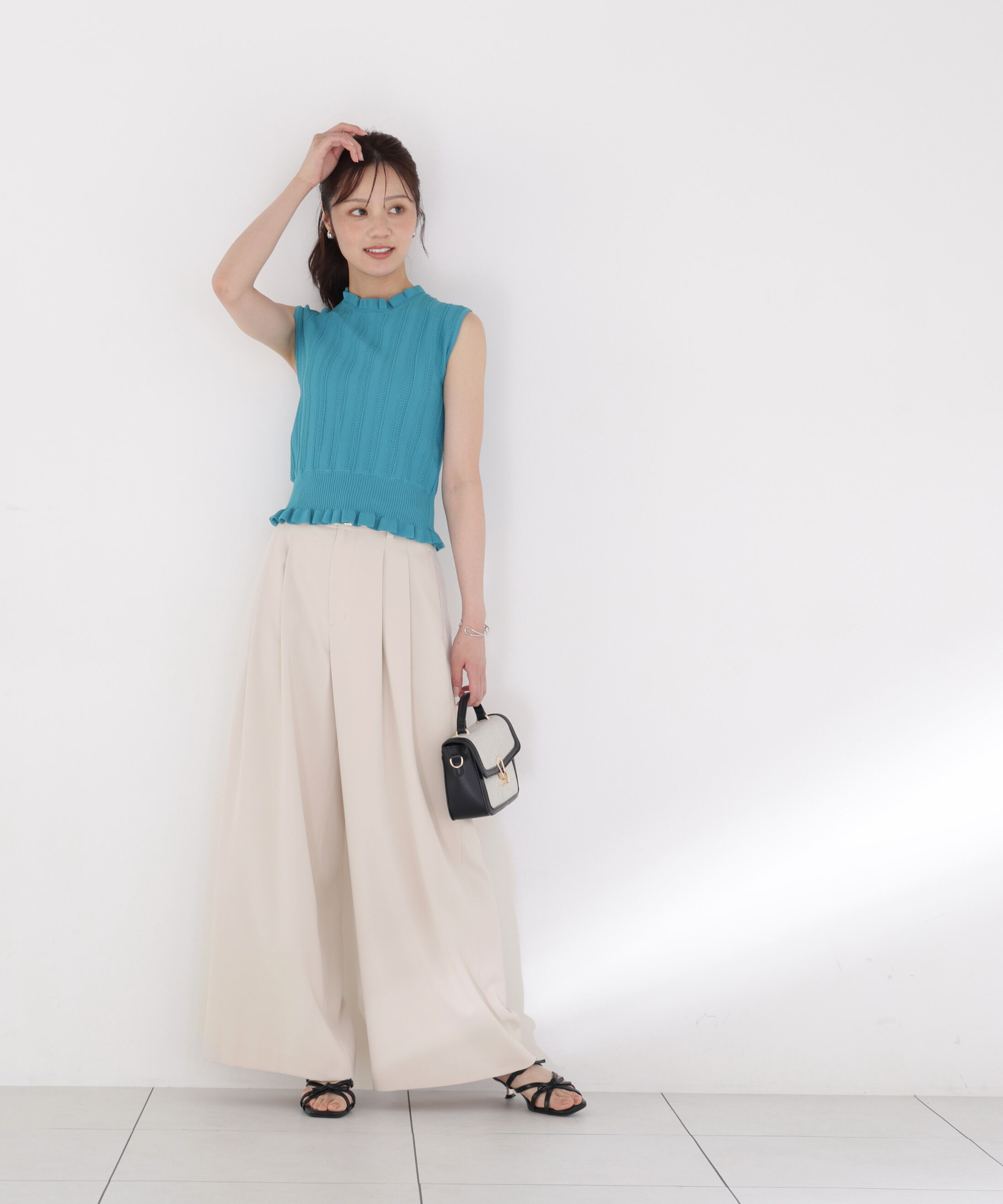 PROPORTION BODY DRESSING「＜a/mie＞ベルト付き2タックワイドパンツ」|その他|
