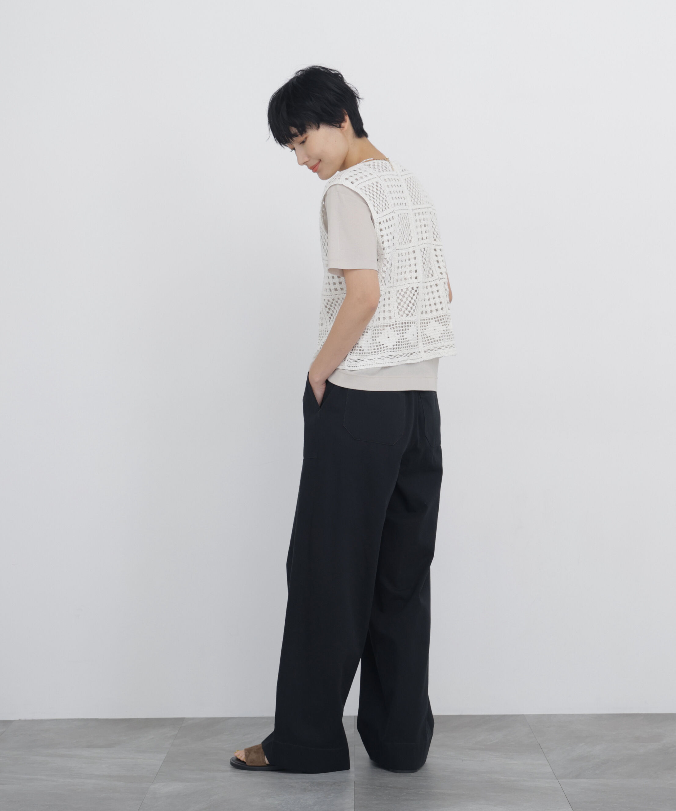  「◆ライトオンス反応染デニムリラックスパンツ」|その他|