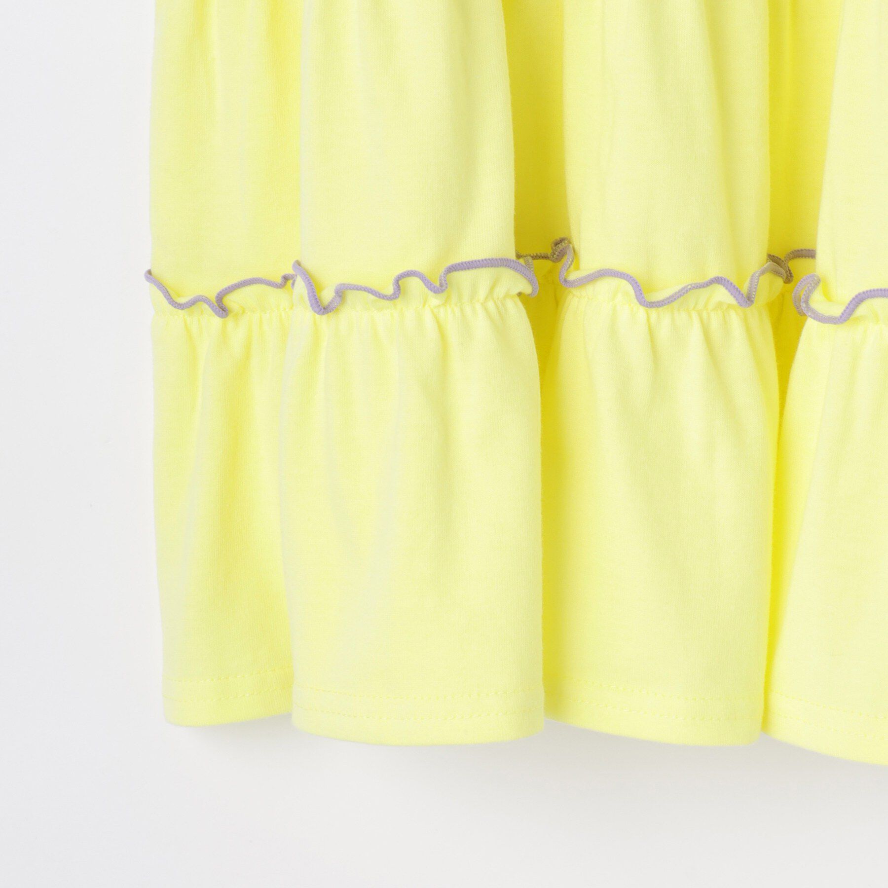 SHOO･LA･RUE「【100-150cm】配色メローティアードワンピース」|ワンピース|