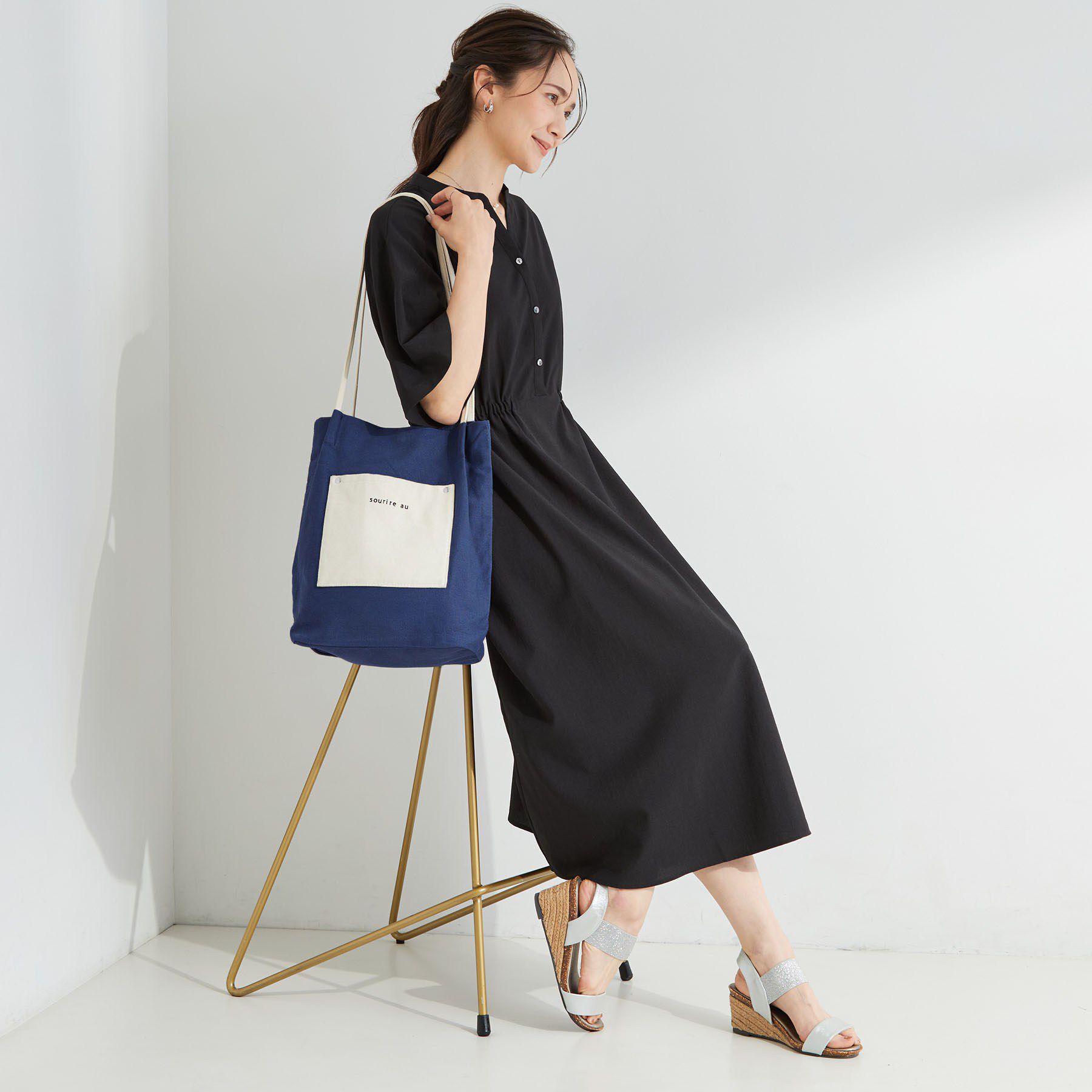 SHOO･LA･RUE「【柄が選べる】肩掛けしやすい キャンバストートバッグ」|トートバッグ|