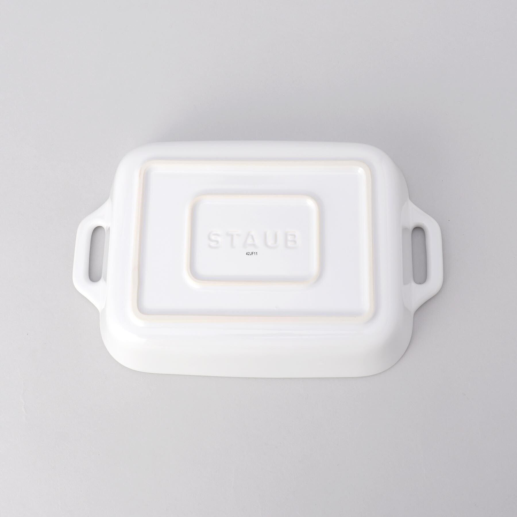 212 KITCHEN STORE「レクタンギュラーディッシュ 20cm WH ＜Staub ストウブ ＞」|食器・キッチングッズ|