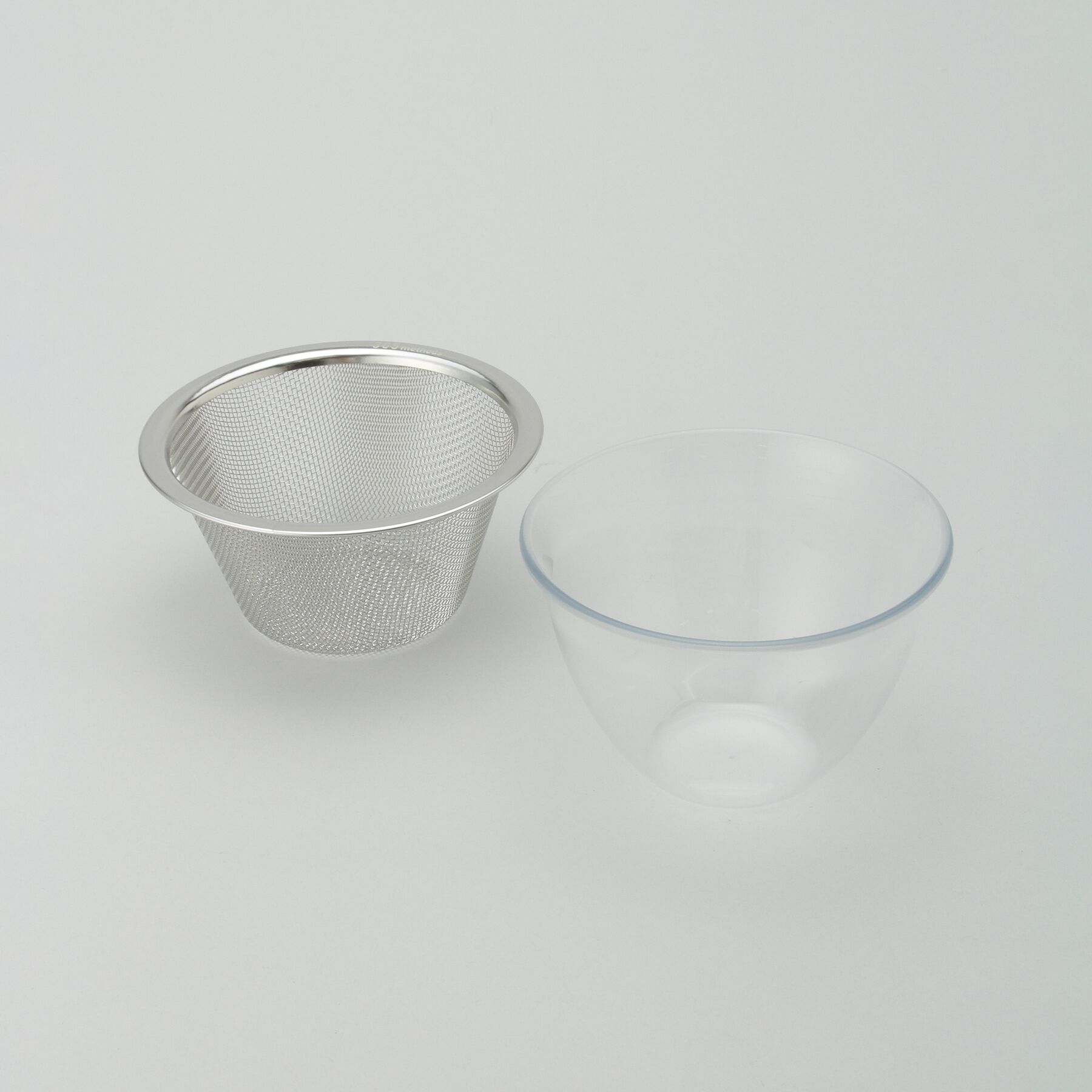 212 KITCHEN STORE「ガラスのようなボウル&ステンレスザル平縁15cm ＜365methods サンロクゴメソッド＞」|食器・キッチングッズ|