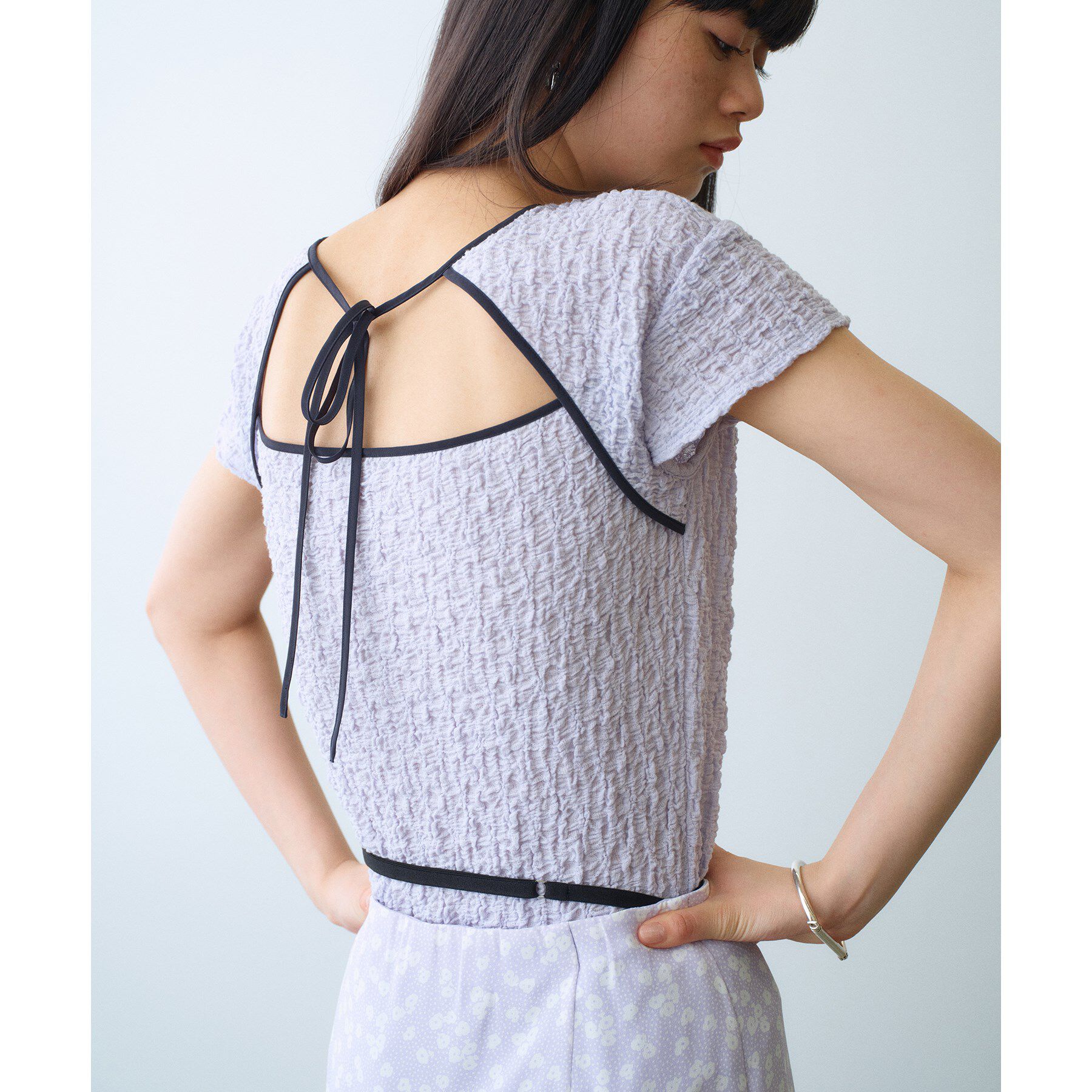 CODE A「femi cut pullover」|Tシャツ・カットソー|ラベンダー(080)