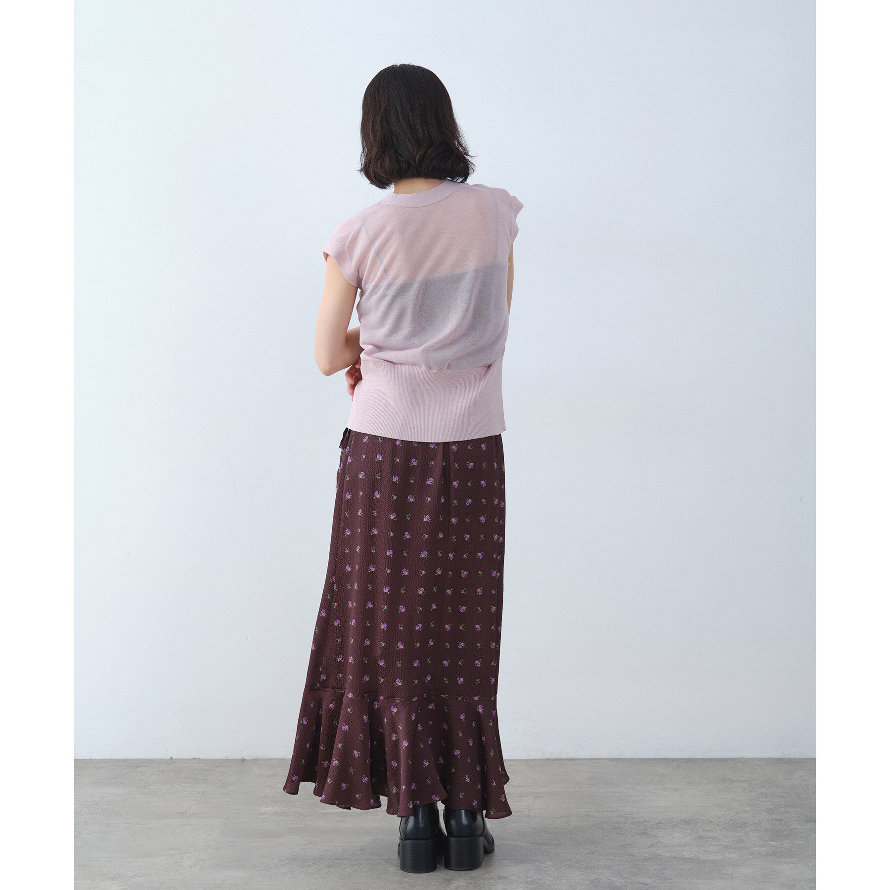 CODE A「blooming flower wrap skirt」|スカート|