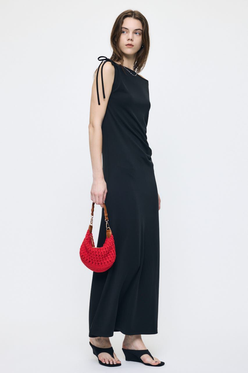 MOUSSY「ASSYMMETRY NECK JERSEY ドレス」|ワンピース|