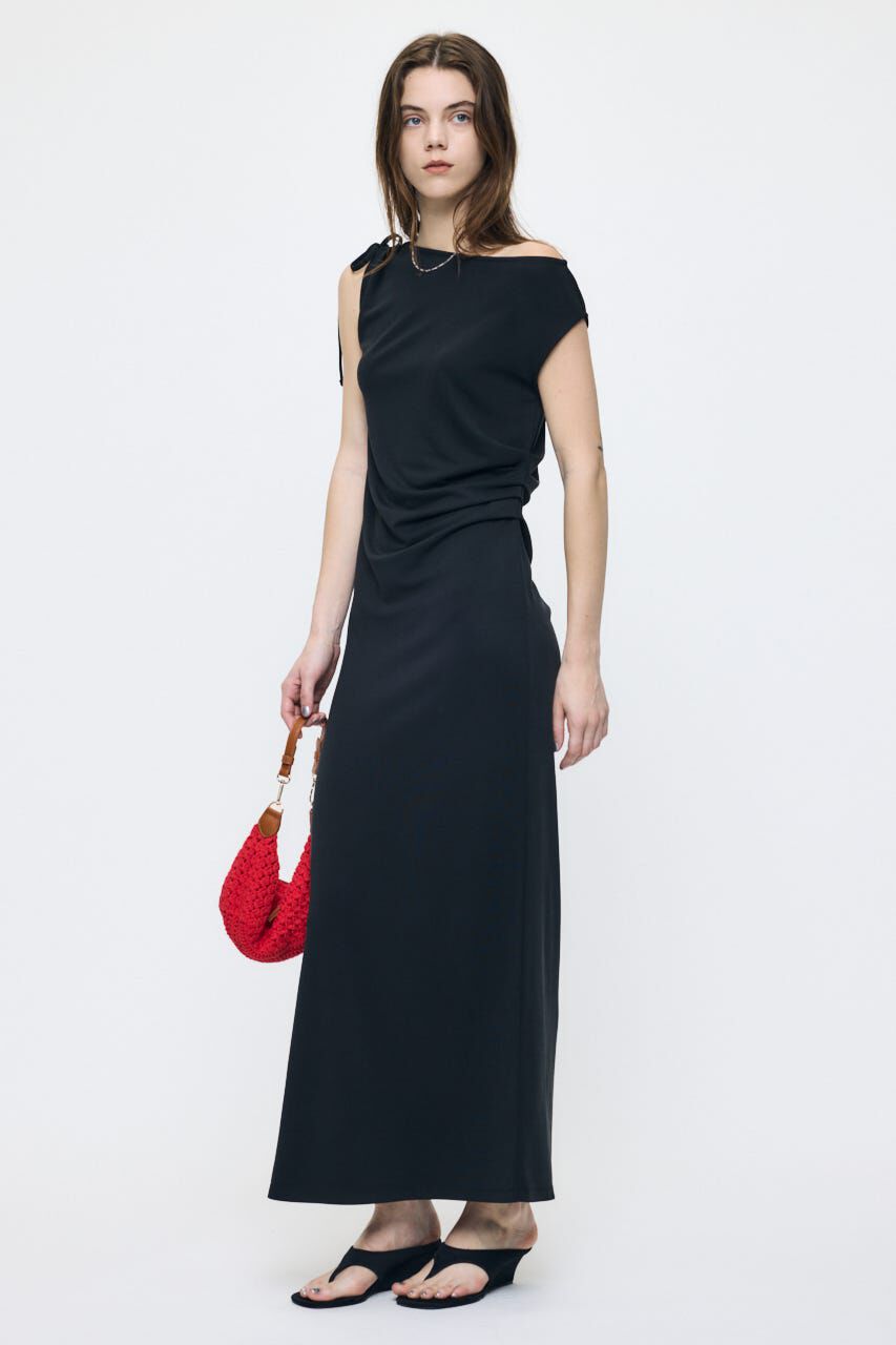 MOUSSY「ASSYMMETRY NECK JERSEY ドレス」|ワンピース|