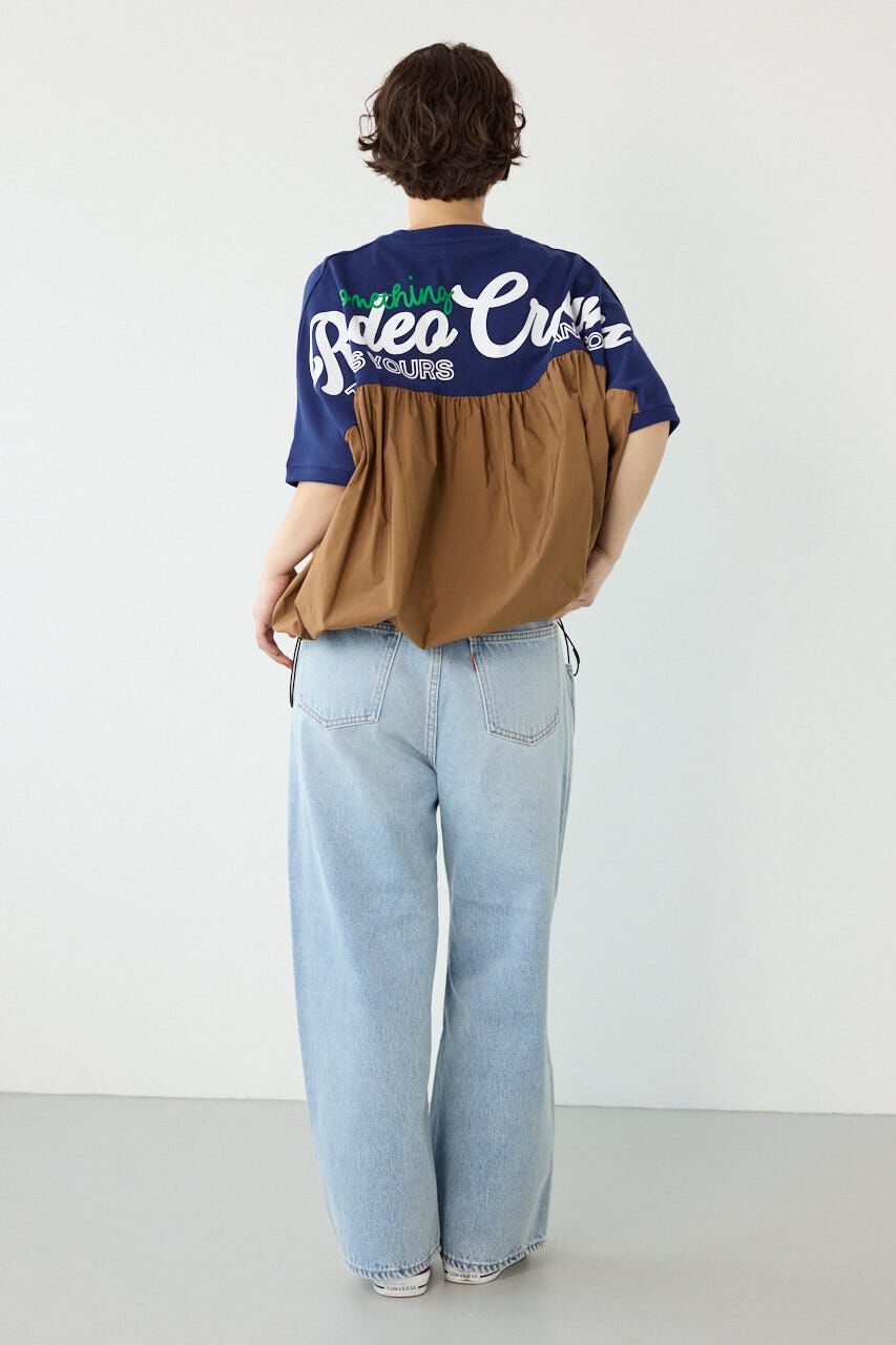 RODEO CROWNS「切替ロゴビッグトップス」|Tシャツ・カットソー|