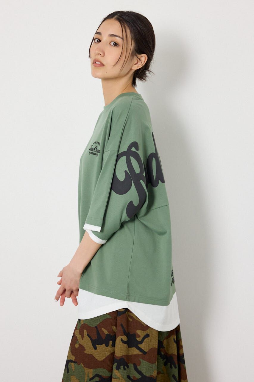 RODEO CROWNS「フェイクレイヤードロゴトップス」|Tシャツ・カットソー|