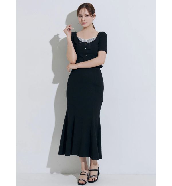 MERCURYDUO「【セットアップ着用可能】カットマーメイドスカ―ト」|スカート|