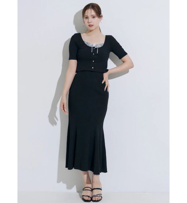 MERCURYDUO「【セットアップ着用可能】カットマーメイドスカ―ト」|スカート|