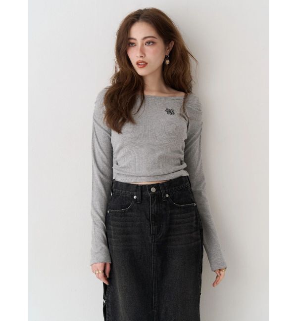EVRIS「オフショルフーディトップス」|Tシャツ・カットソー|
