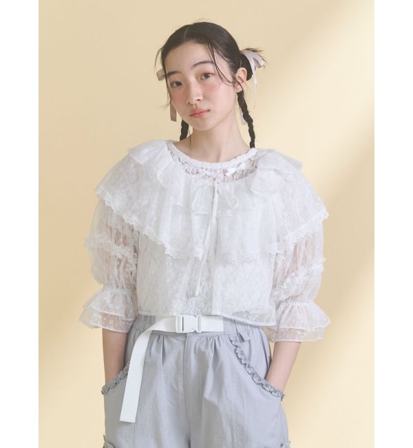 merry jenny「floral sheer bolero」|ボレロ|