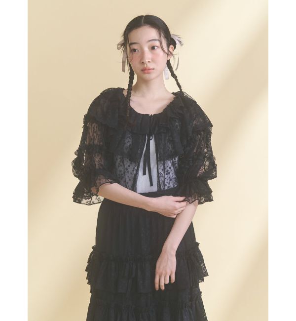 merry jenny「floral sheer bolero」|ボレロ|
