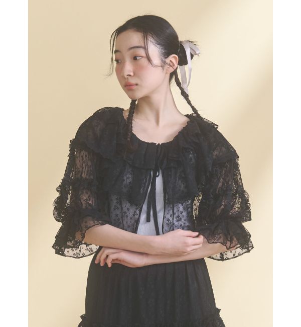 merry jenny「floral sheer bolero」|ボレロ|