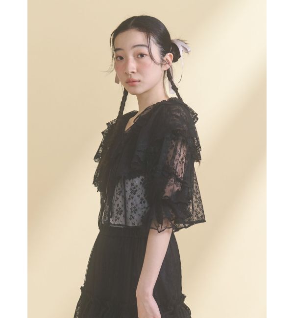 merry jenny「floral sheer bolero」|ボレロ|