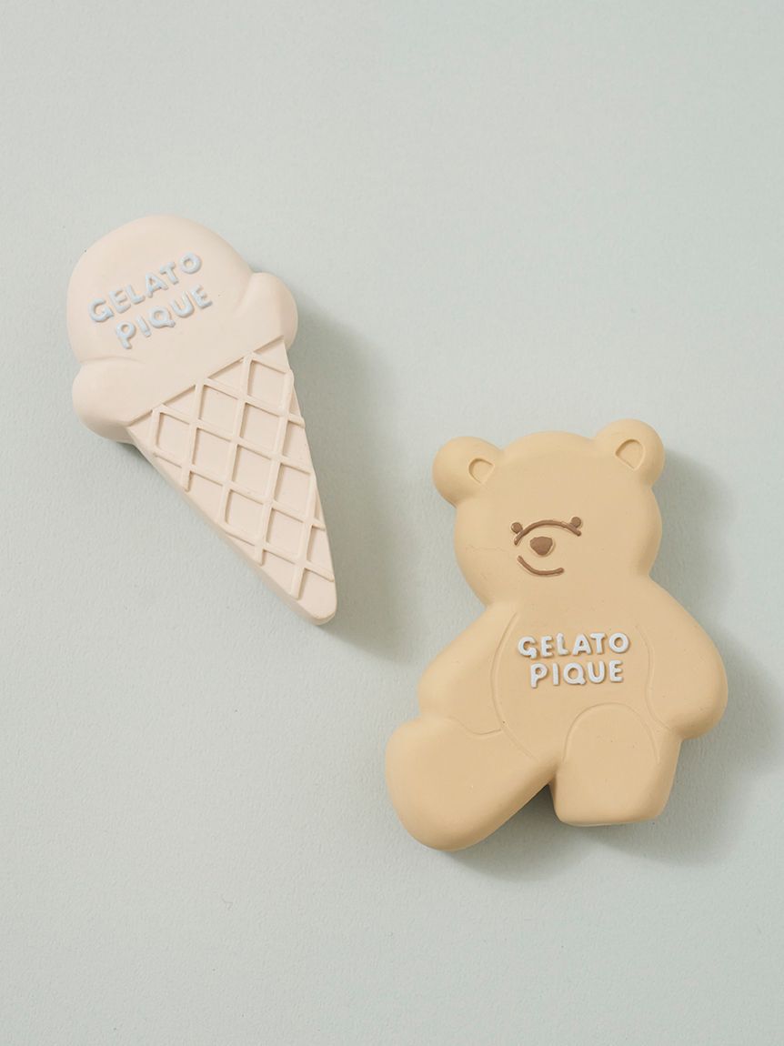  GELATO PIQUE CAT&DOG「【CAT&DOG】アイスクリーム&ベア ラテックストイセット BOX付き」|その他|