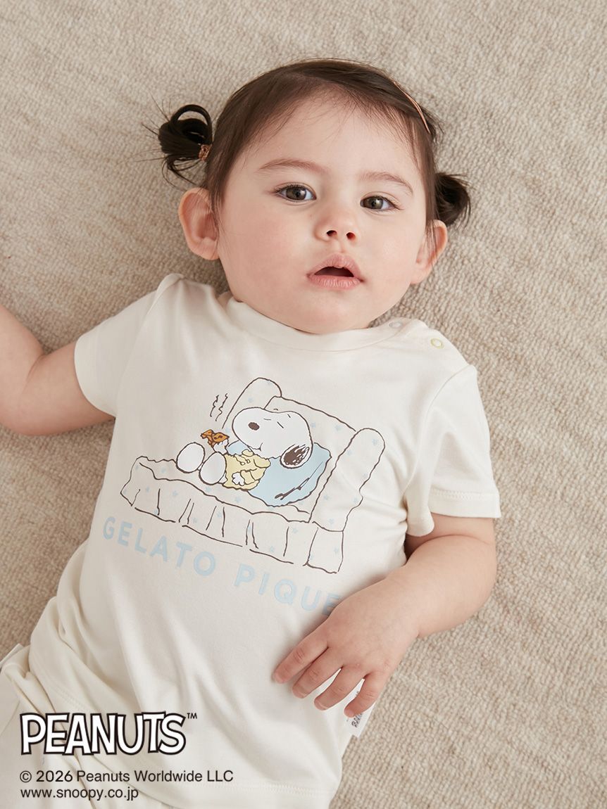 GELATO PIQUE KIDS & BABY「【PEANUTS】【BABY】【接触冷感】ワンポイントTシャツ」|その他ベビーウェア|