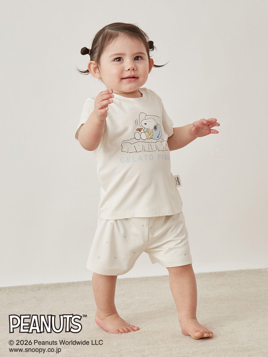 GELATO PIQUE KIDS & BABY「【PEANUTS】【BABY】【接触冷感】ワンポイントTシャツ」|その他ベビーウェア|