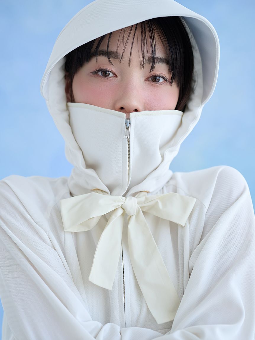 HIRO SNIDEL サンバイザー付きUVカットパーカー 新品未使用 WEB限定/LUMISHADE】サンバイザー付きUVカットパーカー（SNIDEL