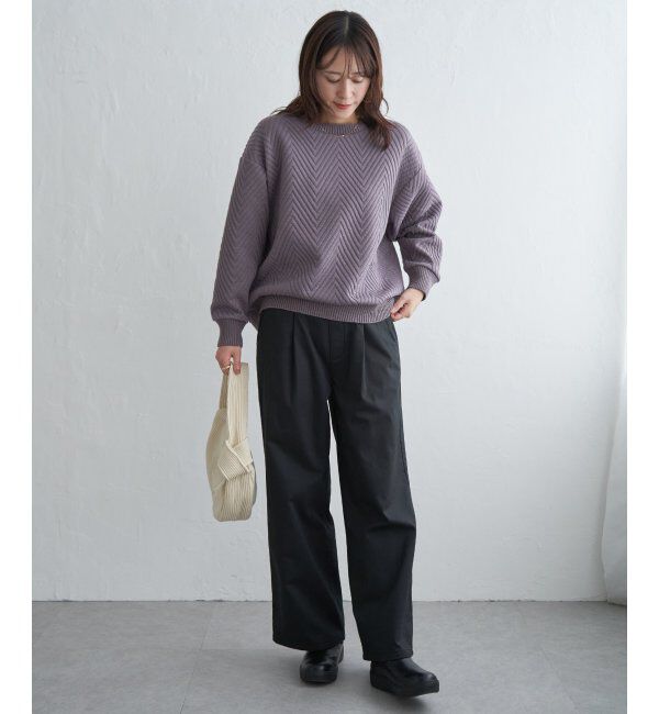 ikka「フクレ幾何ジャガードプルオーバー」|その他|