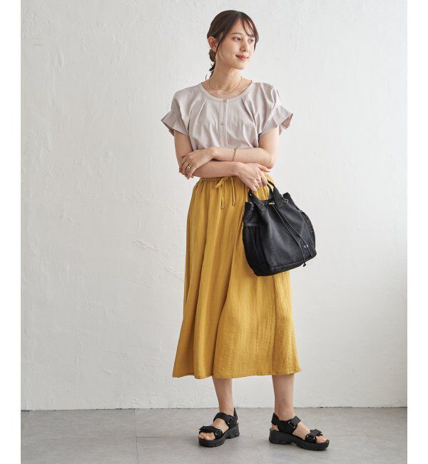 ikka「【接触冷感】スラブタックスカーチョ」|その他|
