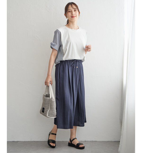 ikka「【接触冷感】スラブタックスカーチョ」|その他|