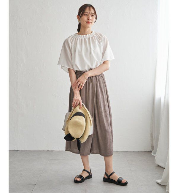 ikka「【接触冷感】スラブタックスカーチョ」|その他|