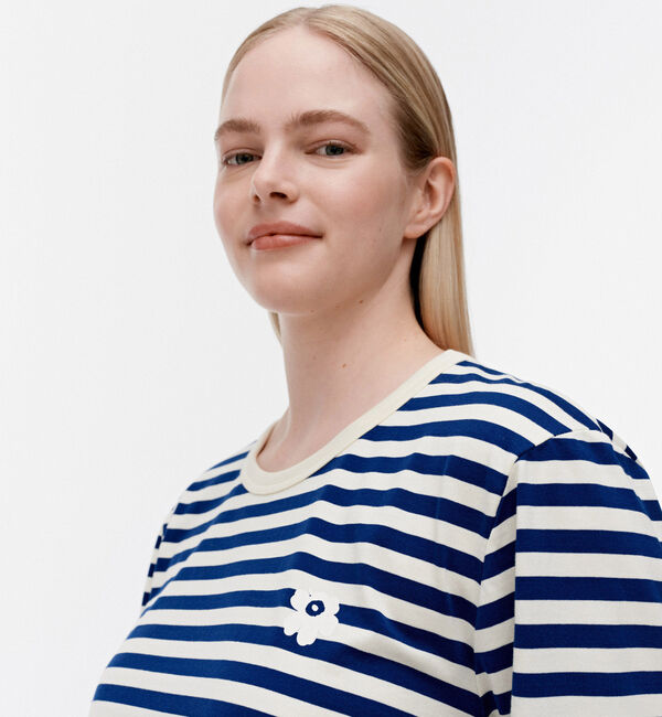 Marimekko「Tasaraita Unikko カットソー」|シャツ・ブラウス|