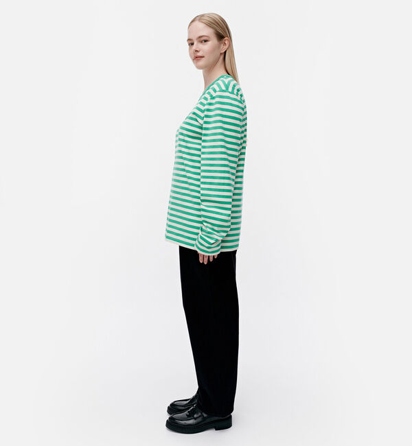 Marimekko「Tasaraita Unikko カットソー」|シャツ・ブラウス|