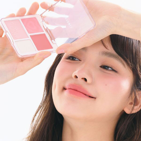  「JUDYDOLL わがままチークハイライター 02 あま顔ピーチ 本体 (9g)」|チーク|