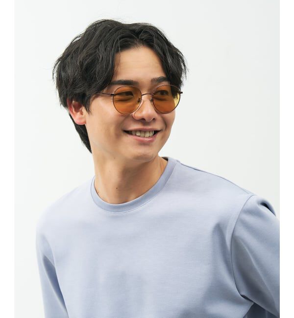  「SUNCUTGlasses/UV100%CUT ボストン型 サングラス メタルフレーム｜UVカット 紫外線対策｜ユニセックス__」|サングラス|