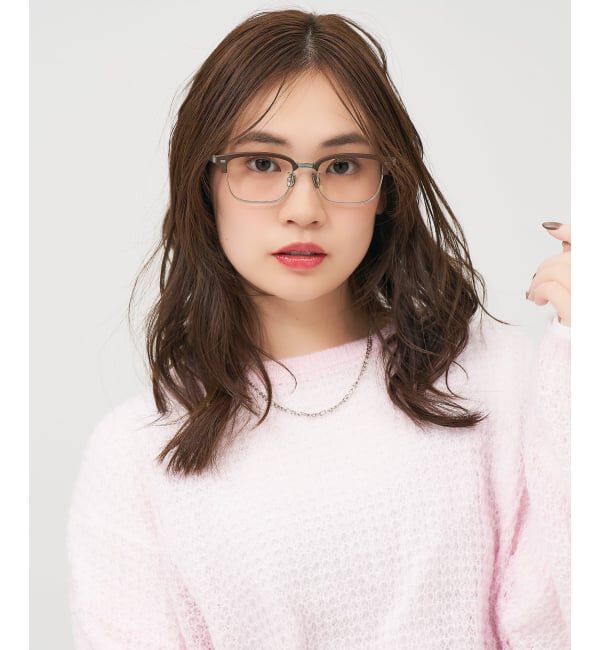  「メガネ | サーモント チタン アルミ製 軽量 メタル 伊達・度付き ユニセックス Zoff  レンズ交換券付」|メガネ|